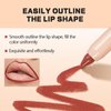 Easilydays Matte Lip Crayon Lipstik Pencil Velvety Creamy Matte Lip Liner, Ultra Matte Lip Color with Smooth Finish, Full Coverage High Pigment Waterproof Long Lasting Lipstick for Women (#03)