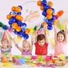 Balloons Blue and Orange, 50PCS Blue and Orange Latex Balloon, Blue and Orange Party Balloons Birthday Balloons Decoration for Girls Boys Birthday Party Baby Shower Bridal Shower Engagement