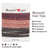MEMOVAN Hair Tie Bracelets 24pcs Boho Hair Ties for Women Girls Ponytail Holders Seamless Braided Hair Bands Elastic Hair Ties Cotton No Crease Hair Band for Thick Thin Hair Curly Hair