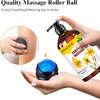 3 Pack Cellulite,Sore Muscle & Lavender Relaxation Massage Oils with Roller Massage Ball,Spa Treatment Gift Set for Soothes Sore Muscle. Natural Massage Oil for Father's Mother's Valentines Day Gifts