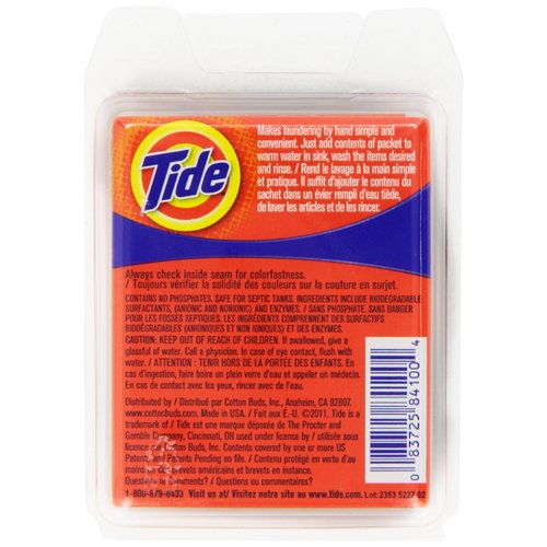 Tide Sink Pack Liquid Laundry Detergent, 0.51 oz, Pack of 12
