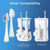 Toothbrush Replacement Heads for Waterpik Complete Care 5.0/9.0 (CC-01/WP-861), STRB-4WW, (4-Pack, White)