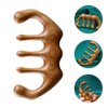 FOMIYES Wooden Scalp Massage Comb Sandalwood Wide Tooth Combs Scalp Stimulator Comb Gua Sha Comb for Women Hair Growth