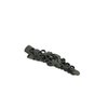 Small tiny black metal filigree hair pin alligator clip barrette for fine thin (Clip quantity: 2 clips, Pattern: 2.4 inches)