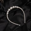 Jumwrit Bridal Pearl Headbands White Faux Pearl Headbands Bridal Hair Hoop Big Pearl Tiara Crown Wedding Hair Accessories for Women Girls(3pcs)