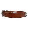 Genuine Top Grain Leather Padded Dog Collar | Handmade | Super Soft & Strong | Western Tooled Dog Collar | Brass & Stainless Steel Hardware | Dallas Collection by Angel Pet Supplies