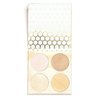 Beauty Bakerie Highlighter Makeup Palette for Women, Blendable Highly Pigment Contour Palette for Natural Glow, Powder Makeup for Face & Cheek, 4 Shimmer Shades, Milk & Honey
