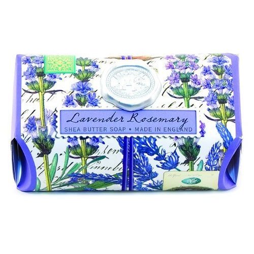 Michel Design Works Over-size Scented Triple-milled Bath Soap Bar, Lavender Rosemary, 9 Ounce