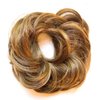 Mia Fluffy Hair Ponytail Wrap, Synthetic Wig Hair Ponytail Holder on Elastic Rubber Band, for Volume, Messy Bun for Women, Teens, Dress Up - Light Brown