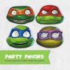 Teenage Mutant Ninja Turtle Birthday Party Supplies | Serves 16 Guests | Officially Licensed | TMNT Mutant Mayhem Movie | Balloon Decorations, Plates, Napkins, Tablecloth, Forks, Button