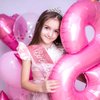 Chanaco Birthday Princess Sash, Tiara and Headband Set - Pink Girl's Party Decorations