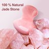 gemshan Mushroom Gua Sha, Rose Quartz Mushroom Massage Tool for Muscle Relaxing Women Facial Skin Care