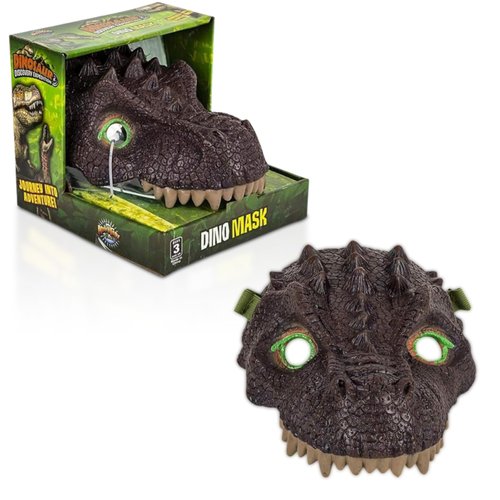 Dinosaur Mask for Kids, Animal Face Mask, Dino Toys, Jurassic World Party Supplies, T-Rex, Triceratops, Iguanodon, Great for Halloween, Playtime, Cosplay, Realistic Features (T-Rex)