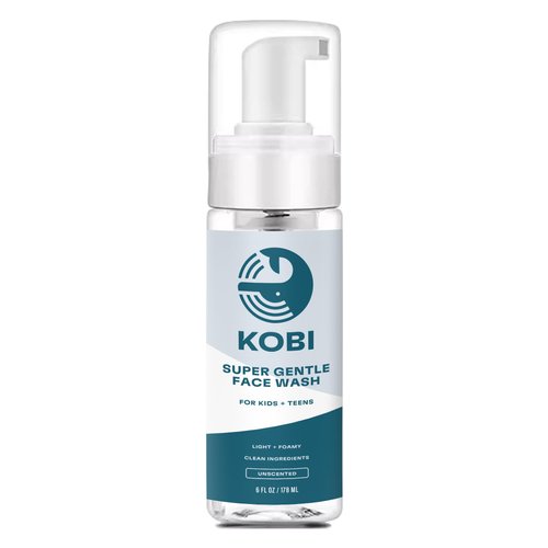 Kobi Gentle Face Wash for Teens, Kids, Boys, Girls - Clear, Dye-Free Formula - Natural Foam Facia...