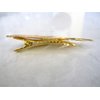 Generic Small gold leaf hair barrette alligator clip bridal clip bridal barrette (Number of clips: 1 clip)