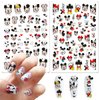 3D Cartoon Nail Stickers Cute Nail Decals Kawaii Designer Nail Stikers Self-Adhesive Design Acrylic Nail Art Supplies for Women Girls Kids Holiday Party Manicure Tips (4sheets 320+Decals)