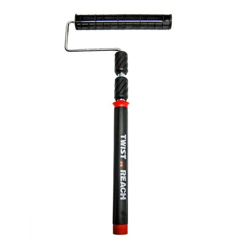 Shur-Line 6630C Premium Twist 'N Reach Premium Extension Pole w/ 9-Inch Roller Frame, Extends up to 3 Feet, Cushioned Comfort Handle , Black