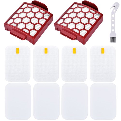 Leadaybetter Vacuum Filter Replacement for Shark Navigator Pet Plus NV150 NV251 NV255 ZU51 CU50WM ZU62NP，Zero-M Self-Cleaning Brushroll Pet Pro ZU60 ZU62 ZU62C Upright, Part 1238FT60 & 1239FT60