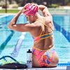TYR Latex Swim Cap, Florescent Pink
