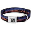 Buckle-Down Dog Collar Seatbelt Buckle California Sunset 13 to 18 Inches 1.5 Inch Wide, Multi Color (DC-W32959-WS)