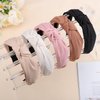 Women's Knotted Fashion Headbands - Wide Fabric Head Bands with Neutral Colors for Thick and Thin Hair Accessories