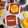 QIYANPAX 100 Pieces Football Plates Football Shaped Disposable Paper Plates Football Party Supplies for Football Party Decorations Gameday Tailgate Party Decorations