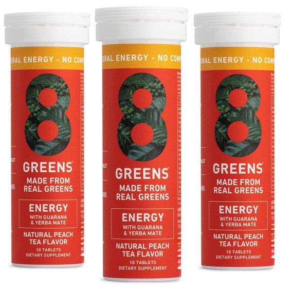 8Greens Supergreens Tablets | Super Greens Powder Superfood Tablet, Metabolism Immunity & Focus, Daily Greens Effervescent Tablets, Organic: Aloe Vera, Spirulina, Chlorella, Energy, 30 Servings