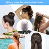 Ansnbo 120PCS Black Hair Ties, Seamless Thick Hair Bands Ponytail Holder, Elastic Hair Tie No Damage Crease Hairties Soft Hair Ties for Women