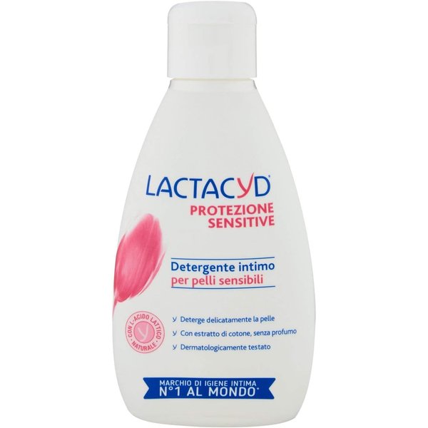 Lactacyd Intimate Wash Sensitive-Enriched with Natural Lactic Acid & Cotton Extract 200ml