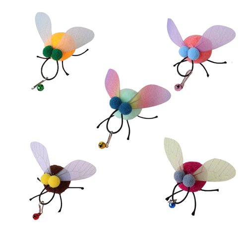 Tutuone 5pcs cat Toy Refills Flies (5pcs Refills)