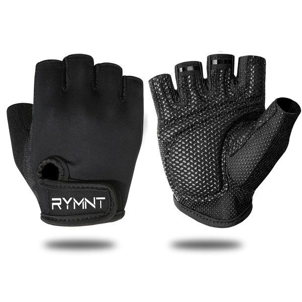 ZEROFIRE Workout Gloves for Women Men - Weight Lifting Gloves with Full Palm Protection & Extra Grip for Women Gym, Weightlifting, Weight Lift, Rowing, Exercise, Sport, Cycling.Black-Medium