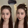 Hair Bun Invisible False Hair Clip Bump It Up Volume Hair Base Fluffy Tool Volume Princess Styling Increased Hairstyles Extension Accessories for Women Girls Thickening Fluffy Hairpin 3 Pieces