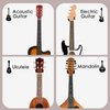 SNIGJAT Guitar Wall Mount, 4 Pack Guitar Wall Hanger, Guitar Hanger Wall Hook Holder Stand, Hardwood Guitar Wall Mount Hanger for Acoustic Guitar, Bass, Banjo, Mandolin