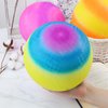 LovesTown Playground Ball with Pump, 8.5 Inch Kickball Rainbow Bouncy Ball Rubber Dodgeball Handball, for 4 Square Ball Game, Kids Sport Play, Birthday Goodie Bag Stuffers, Party Favors