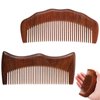 GEEHUA 2PCS Wooden Labor Comb, Birth Comb for Labor Wooden Natural Birthing Comb for Labor Wood Comb for Labor Relief Pain Pregnancy Hair Comb Delivery Essentials Gifts for Pregnant Women