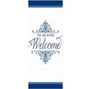 Party Ready Welcome Reception Guest Towels Tableware, Blue, Paper , 4" X 7", Pack Of 16