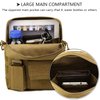 Protector Plus Tactical Messenger Bag Men Military MOLLE Crossbody Pack Key Holder Bag Tool Briefcase Assault Gear Handbag Outdoor Utility Carry Satchel (Patch Included), Black
