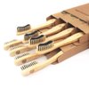 Bamboozled | Bamboo Toothbrush | Charcoal Infused BPA Free Medium Bristles | Organic & Sustainable | Biodegradable & Eco-Friendly | Set of 8 | The Natural Way to Whitening Your Teeth