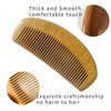 sanlusan 2pack Wooden Combs Set Hair Comb Massage comb for Women and Men with natural wood fine tooth wooden comb wooden birthing comb for labor pain
