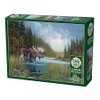 Cobble Hill 1000 Piece Puzzle - Moose Lake - Sample Poster Included