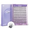 GAQQI Lash Clusters, Eyelash Clusters 120PCS C Curl Individual Lashes, Wispy Cluster Eyelash Extension 14mm Only, Natural Looking Cluster Lashes （GQ15, C Curl, 14mm)