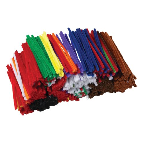 Creativity Street Chenille Stems, 1/8 x 6 Inches, Assorted Colors, Pack of 1000