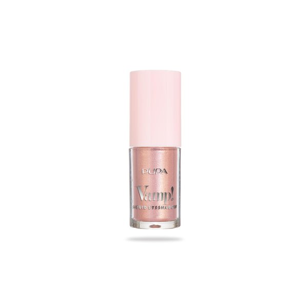 Pupa Milano Vamp! Liquid Eyeshadow - Shimmer Finish, Ultra-Adherent, and Lightweight - Ophthalmologically Tested - 002 Golden Rose - 0.13 oz