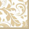 Golden Wedding Beverage Napkins 16ct | Wedding and Engagement Party