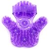 Kioer Deep Tissue Massage Roller Glove for Neck, Chest, Foot, Hamstrings, Thighs, and Full Body Care 9 360-degree-roller Metal Roller Ball Beauty Body Care (Purple)