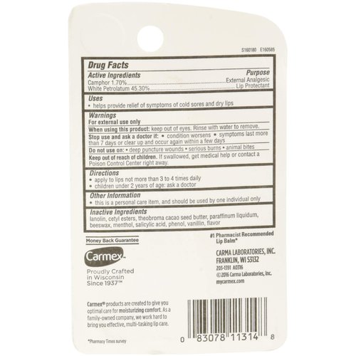 Carmex Classic Lip Balm, Medicated, 0.35 oz