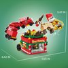 KAZI Christmas Train Building Toys for Kids,Christmas Train Sets with Santa Claus and Reindeer,Christmas Decorations for Tabletop & Home,Christmas Party Favors, for Boys Girls Ages 8+