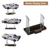 NAOCARD Acrylic Display Stand for (Back to The Future Time Machine Lego 10300) Car Building Block Model, Customised Collection Clear Display Riser Holder