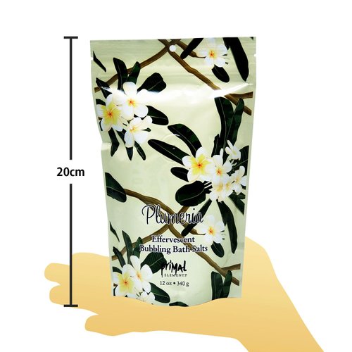 Primal Elements Bubbling Bath Salts, Plumeria, 12 Ounce