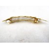 Gold or silver leaf hair clip clamp barrette (Color: Gold)